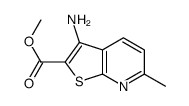 3-氨基-6-甲基噻吩并[2,3-b]吡啶-2-羧酸甲酯结构式