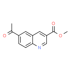 6-乙酰基喹啉-3-羧酸甲酯结构式