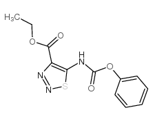 5-amino-1,2,3-thiadiazole-n-phenoxycarbonyl-4-carboxylic acid ethyl ester Structure