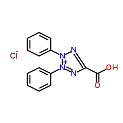 5-Carboxy-2,3-diphenyl-2H-tetrazol-3-ium chloride structure