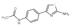 4-(4-乙酰氨基苯基)-2-氨基噻唑结构式