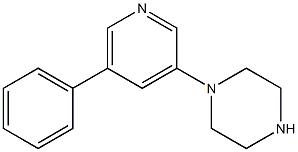 1-(5-Phenylpyridin-3-yl)piperazine Structure