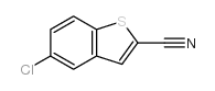 5-Chloro-1-benzothiophene-2-carbonitrile结构式