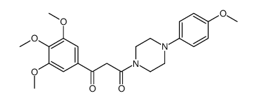 1-[4-(4-methoxyphenyl)piperazin-1-yl]-3-(3,4,5-trimethoxyphenyl)propane-1,3-dione Structure