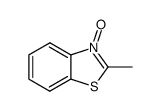 Benzothiazole, 2-methyl-, 3-oxide (8CI,9CI) Structure