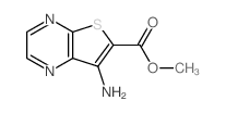 7-氨基噻吩并[2,3-b]吡嗪-6-甲酸甲酯结构式