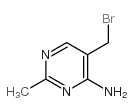 4-氨基-5-溴甲基-2-甲基嘧啶结构式