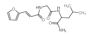 N-(3-[2-呋喃]丙烯)甘氨酸亮酰胺结构式