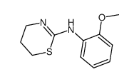 (5,6-二氢-4H-[1,3]噻嗪-2-基)-(2-甲氧基苯基)-胺结构式
