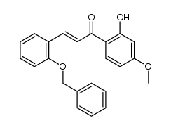 2-benzyloxy-2'-hydroxy-4'-methoxy-chalcone结构式