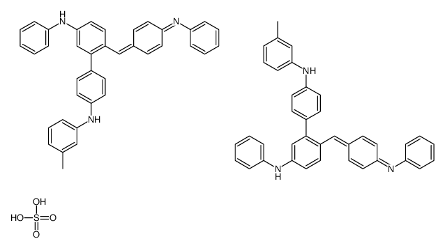 bis(p-anilinophenyl)[4-[(3-methylphenyl)amino]phenyl]methylium sulphate (2:1)结构式