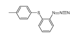 1-azido-2-p-tolylsulfanyl-benzene结构式