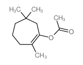 1-Cyclohepten-1-ol,2,6,6-trimethyl-, 1-acetate结构式