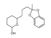 6-[3-(2-methyl-1,3-benzodioxol-2-yl)propyl]oxan-2-ol Structure