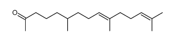 9,13-Pentadecadien-2-one, 6,10,14-trimethyl-, (E)- Structure