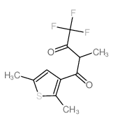 1,3-Butanedione,1-(2,5-dimethyl-3-thienyl)-4,4,4-trifluoro-2-methyl-结构式