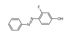 3-fluoro-4-phenylazo-phenol结构式
