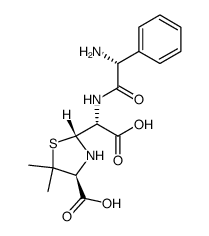alpha-Aminobenzylpenicilloic acid Structure