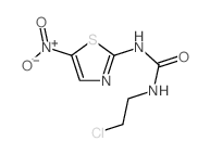 1-(2-chloroethyl)-3-(5-nitro-1,3-thiazol-2-yl)urea结构式