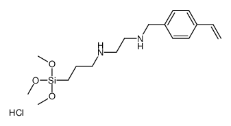 3-(N-STYRYLMETHYL-2-AMINOETHYLAMINO)PROPYLTRIMETHOXYSILANE HYDROCHLORIDE结构式