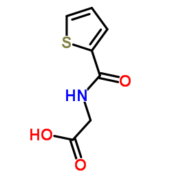[(噻吩-2-羰基)氨基]乙酸结构式