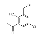 1-(5-氯-3-氯甲基-2-羟基苯基)-乙酮结构式