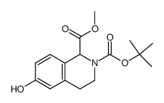 2-tert-butyl 1-methyl 6-hydroxy-3,4-dihydroisoquinoline-1,2(1H)-dicarboxylate结构式