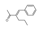 (E)-3-propyl-4-phenyl-3-buten-2-one Structure