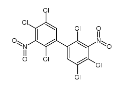 2,2',4,4',5,5'-hexachloro-3,3'-dinitro-1,1'-biphenyl结构式