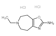 6-乙基-5,6,7,8-四氢-4H-噁唑并[4,5-d]氮杂-2-胺二盐酸盐结构式