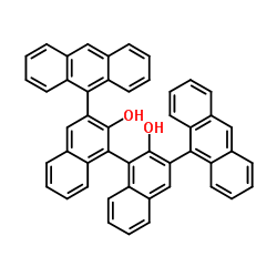 3,3'-Di(9-anthryl)-1,1'-binaphthalene-2,2'-diol Structure