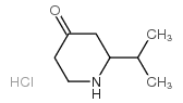 2-ISOPROPYLPIPERIDIN-4-ONE HYDROCHLORIDE Structure