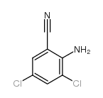 2-氨基-3,5-二氯苯腈结构式