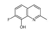 7-Fluoro-2-methyl-8-quinolinol结构式