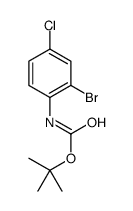 2-溴-4-氯苯基氨基甲酸叔丁酯结构式