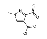 1-methyl-3-nitropyrazole-4-carboxylic acid chloride Structure