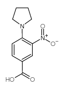 3-硝基-4-吡咯烷-1-基苯甲酸结构式