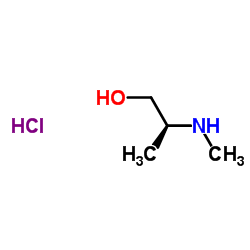 (S)-2-(甲基氨基)丙烷-1-醇盐酸盐结构式
