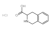 D-1,2,3,4-四氢异喹啉-3-羧酸盐酸盐结构式