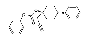 trans-[4-Phenyl-1-(2-propinyl)cyclohexyl]phenylcarbonat Structure