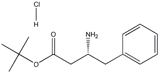 (R)-3-氨基-4-苯基丁酸叔丁酯盐酸盐结构式