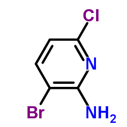 2-氨基-3-溴-6-氯吡啶结构式
