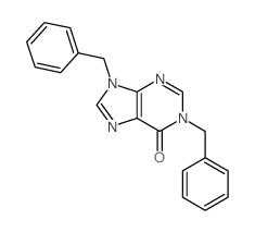 1,9-dibenzylpurin-6-one Structure