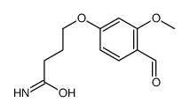 4-(4-formyl-3-methoxyphenoxy)butanamide Structure