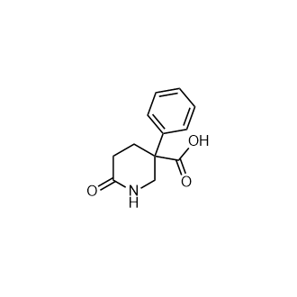 6-氧代-3-苯基哌啶-3-羧酸结构式