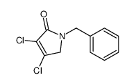 1-benzyl-3,4-dichloro-2H-pyrrol-5-one Structure
