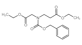 Ethyl 3-(((benzyloxy)carbonyl)-(2-ethoxy-2-oxoethyl)amino)propanoate结构式