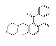 2-methoxy-1-(morpholin-4-ylmethyl)anthracene-9,10-dione结构式