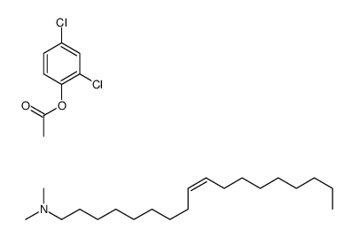 (2,4-dichlorophenyl) acetate,(Z)-N,N-dimethyloctadec-9-en-1-amine Structure