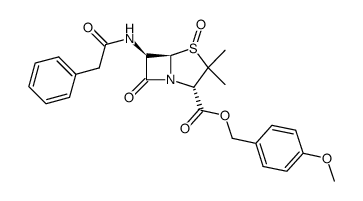 Penicillin-G-p-Methoxybenzyl ester sulfoxide structure